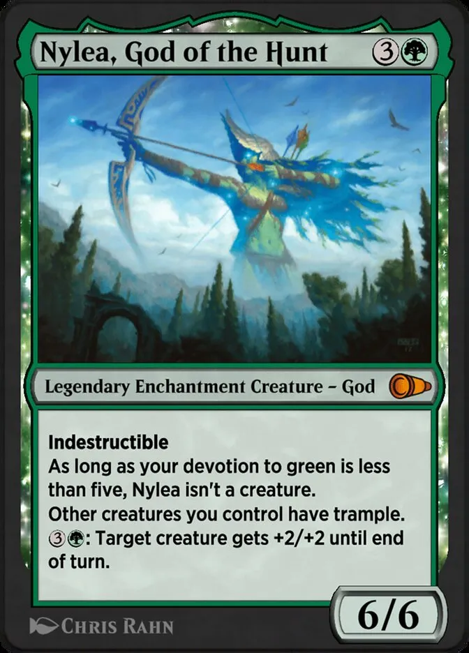 Nylea, God of the Hunt Front Face