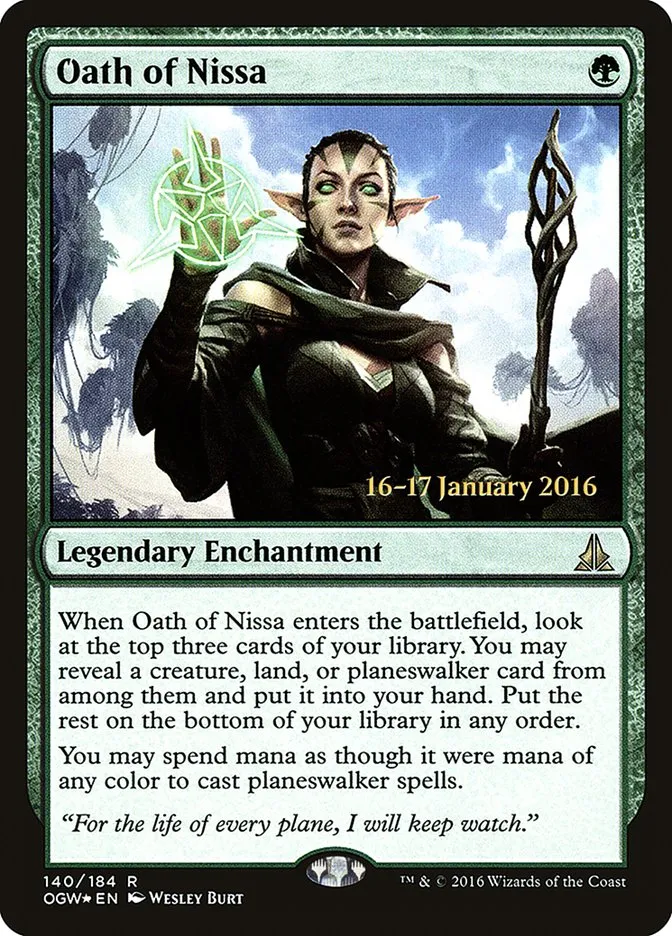 Oath of Nissa Front Face