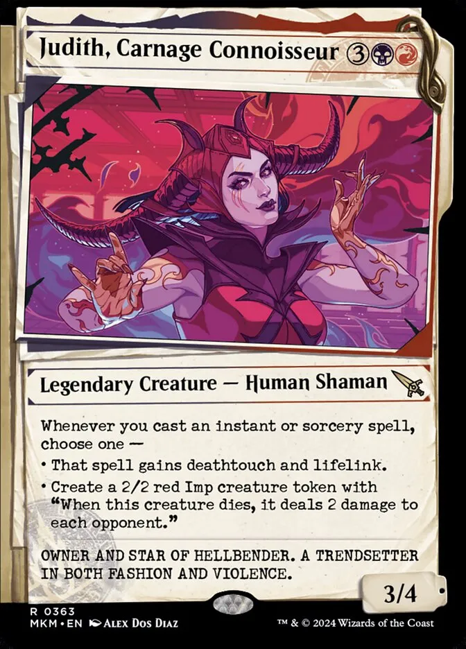 Judith, Carnage Connoisseur Front Face