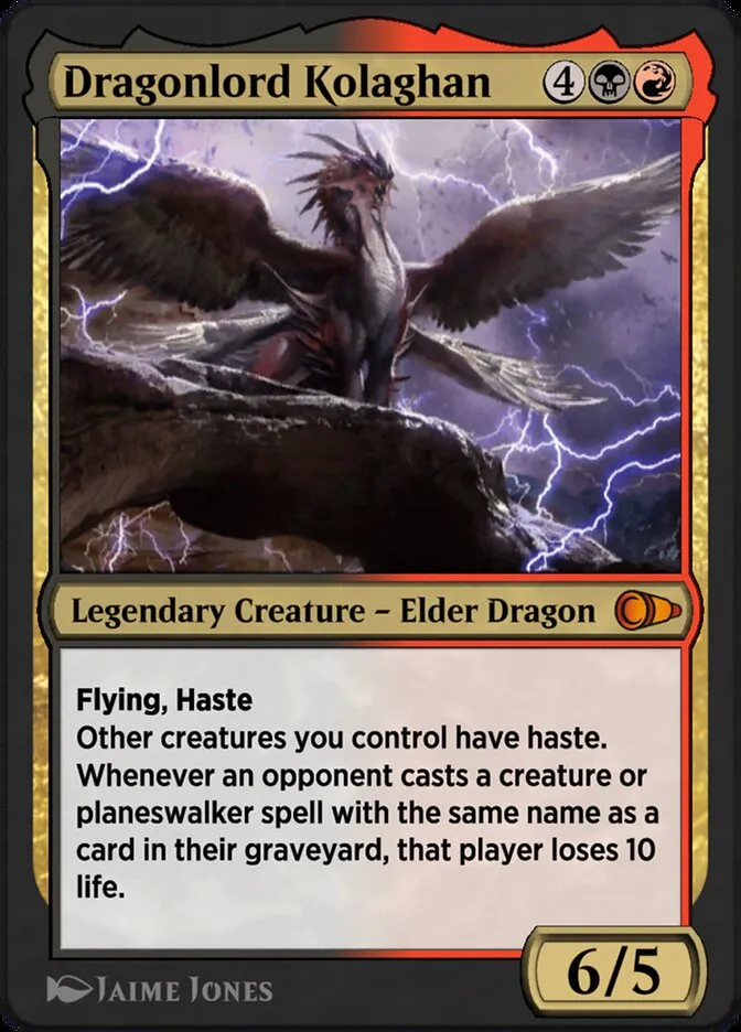 Dragonlord Kolaghan Front Face