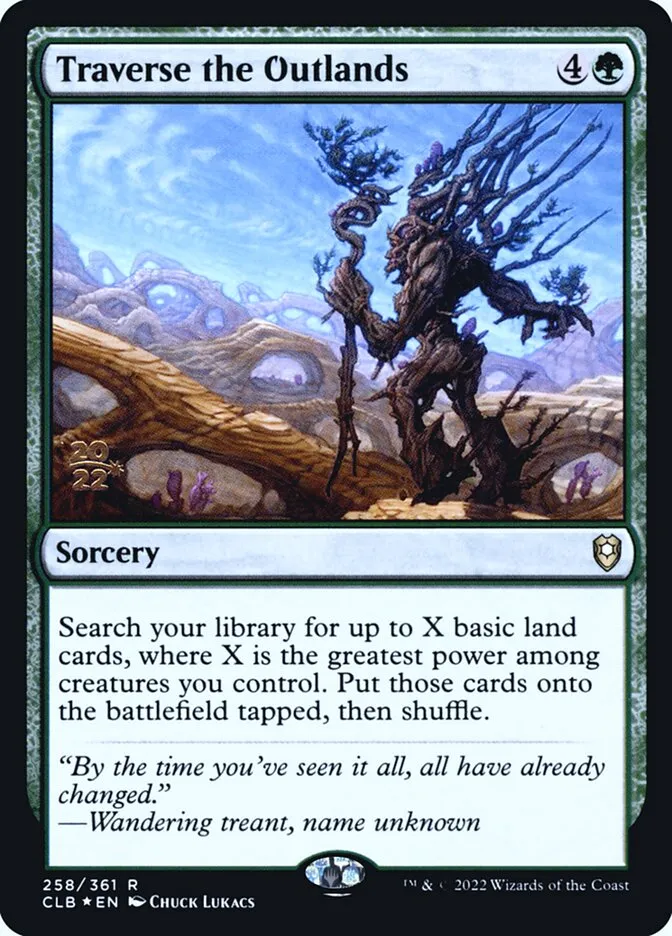 Traverse the Outlands Front Face