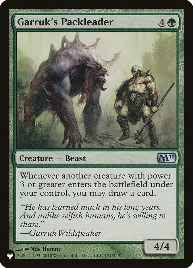 Garruk's Packleader Front Face
