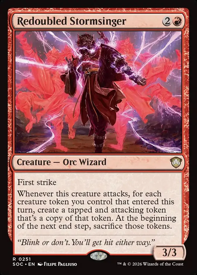 Redoubled Stormsinger Front Face