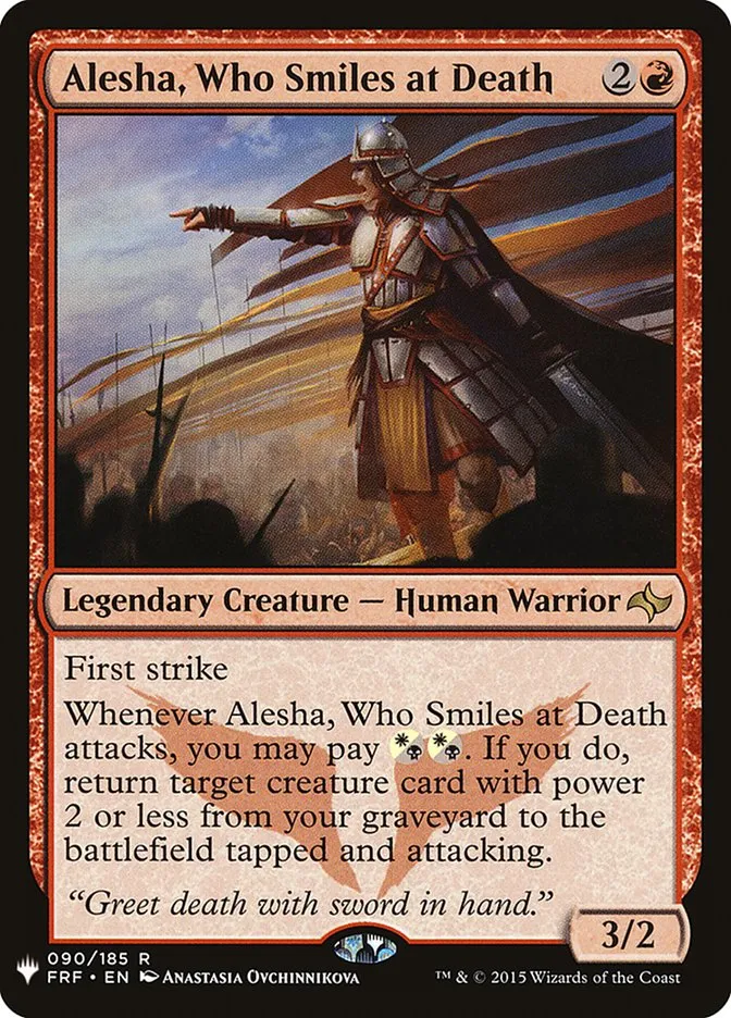 Alesha, Who Smiles at Death Front Face