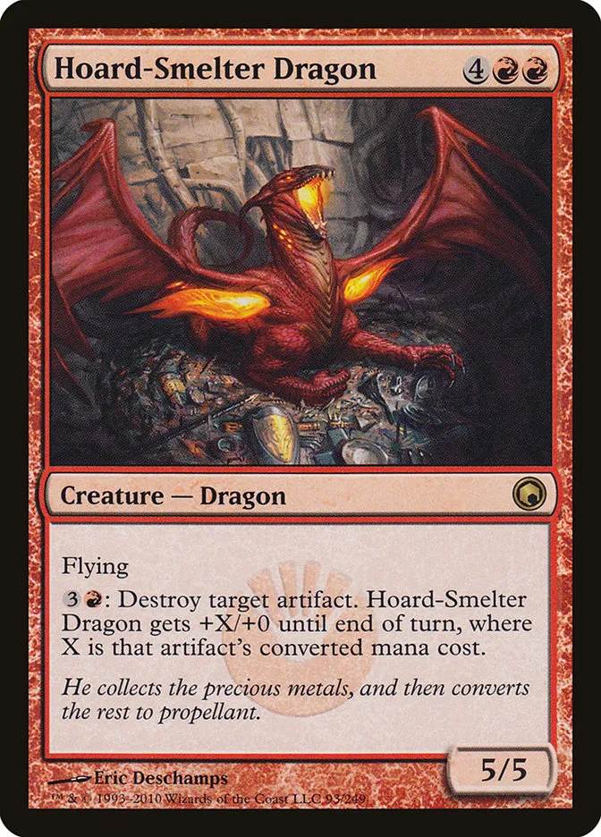 Hoard-Smelter Dragon Front Face