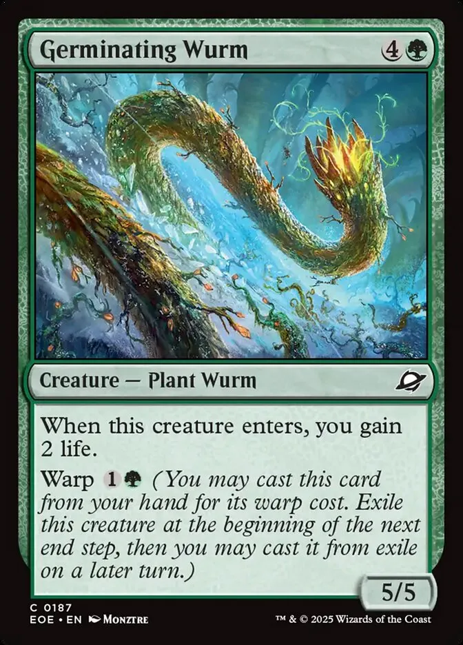 Germinating Wurm Front Face