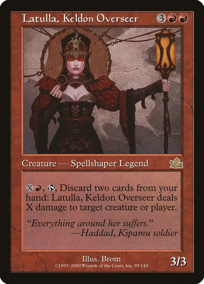 Latulla, Keldon Overseer Front Face