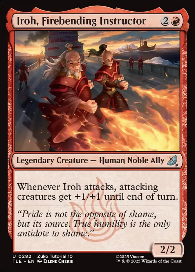 Iroh, Firebending Instructor Front Face