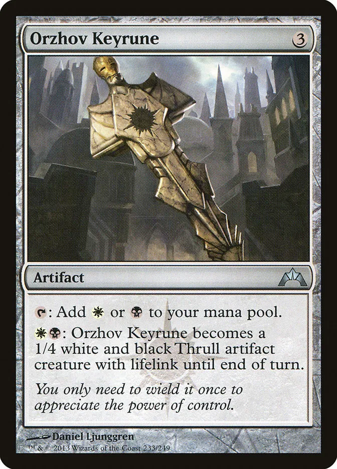 Orzhov Keyrune Front Face