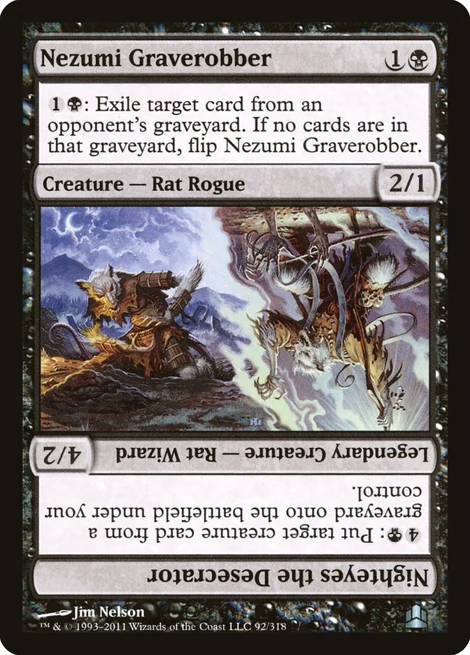 Nezumi Graverobber // Nighteyes the Desecrator Front Face
