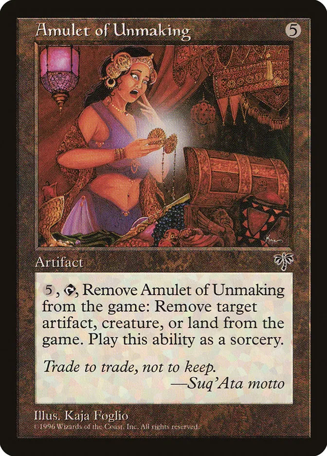 Amulet of Unmaking Front Face