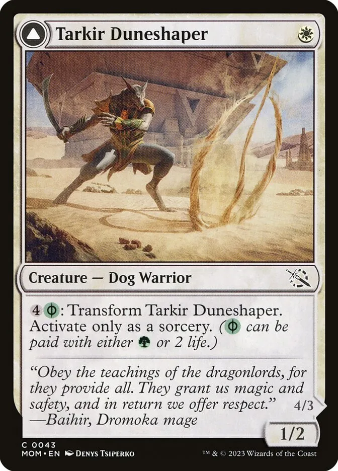 Tarkir Duneshaper // Burnished Dunestomper Front Face
