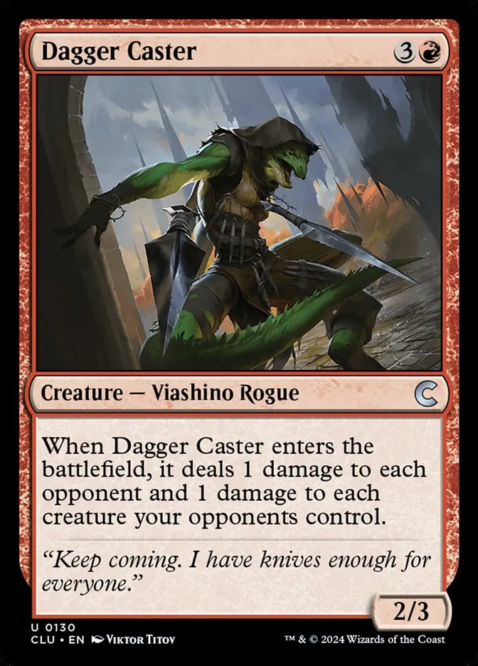 Dagger Caster Front Face