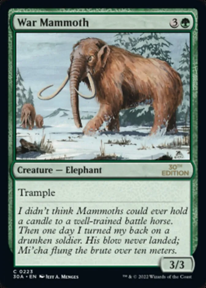 War Mammoth Front Face