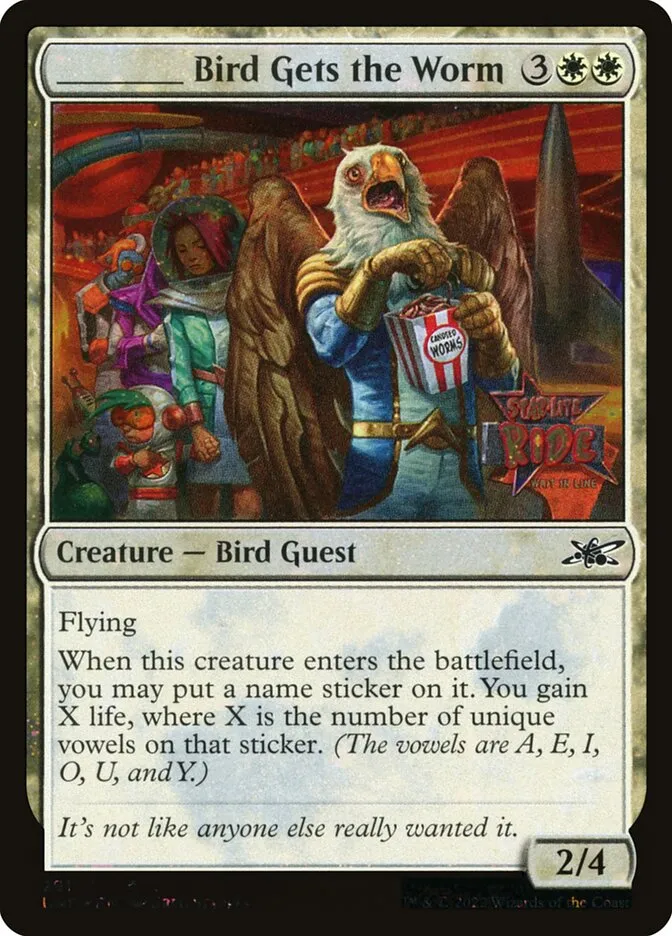 _____ Bird Gets the Worm Front Face