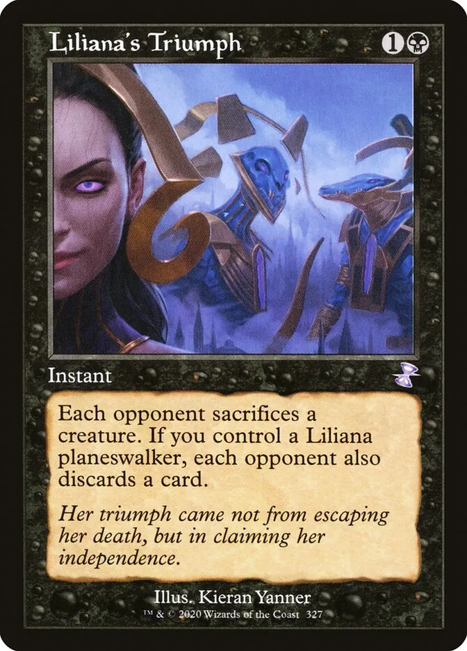 Liliana's Triumph Front Face