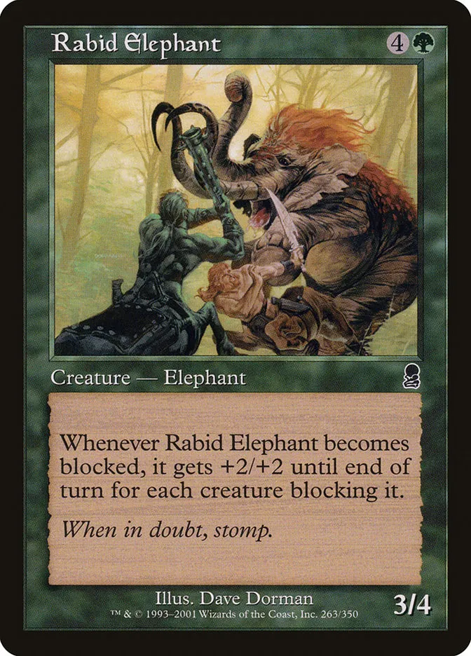 Rabid Elephant Front Face