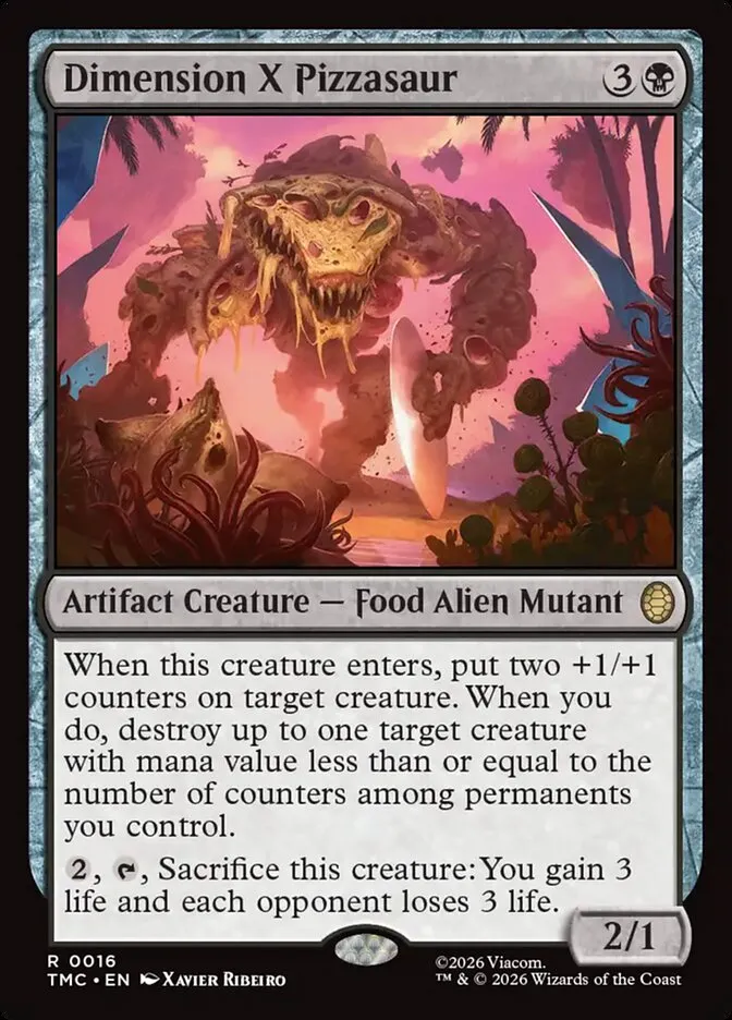Dimension X Pizzasaur Front Face