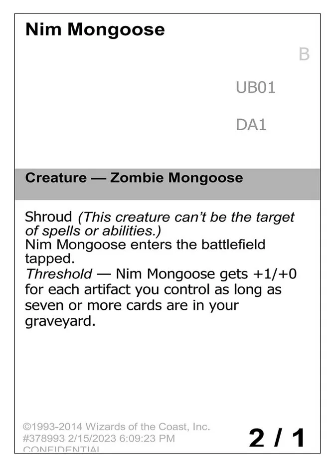 Nim Mongoose Front Face