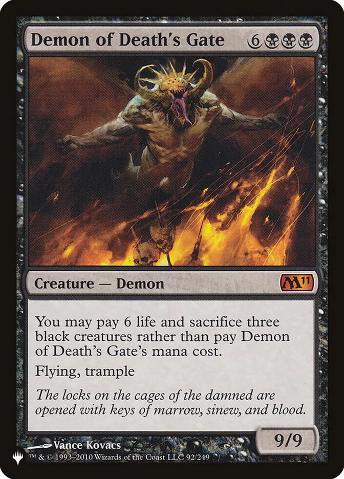 Demon of Death's Gate Front Face