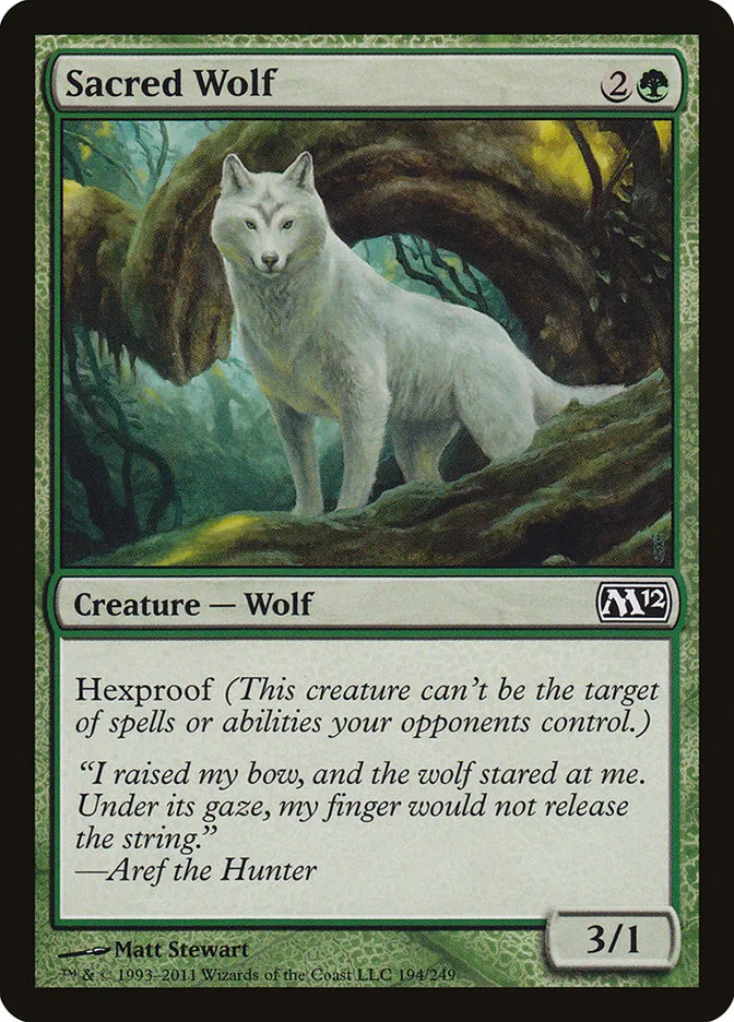 Sacred Wolf Front Face
