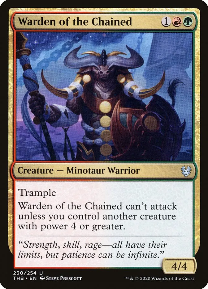 Warden of the Chained Front Face