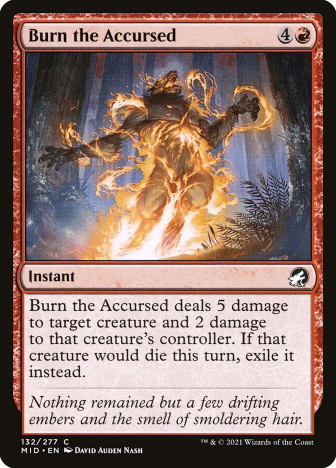Burn the Accursed Front Face