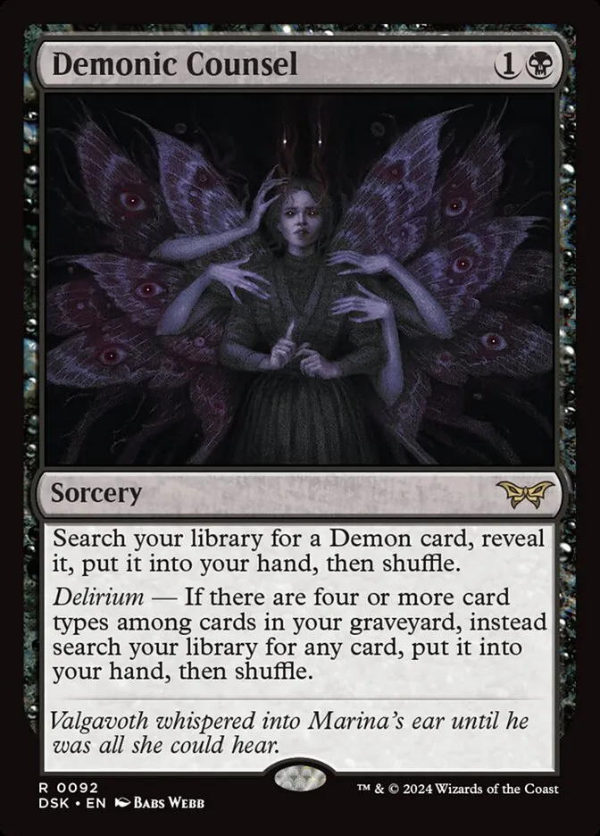 Demonic Counsel Front Face