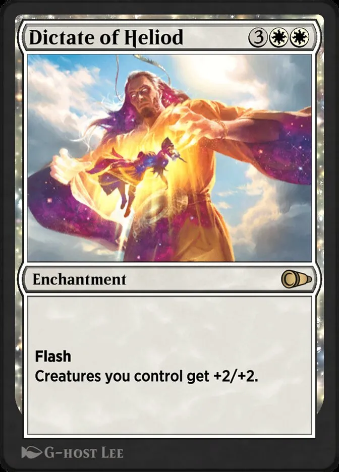 Dictate of Heliod Front Face