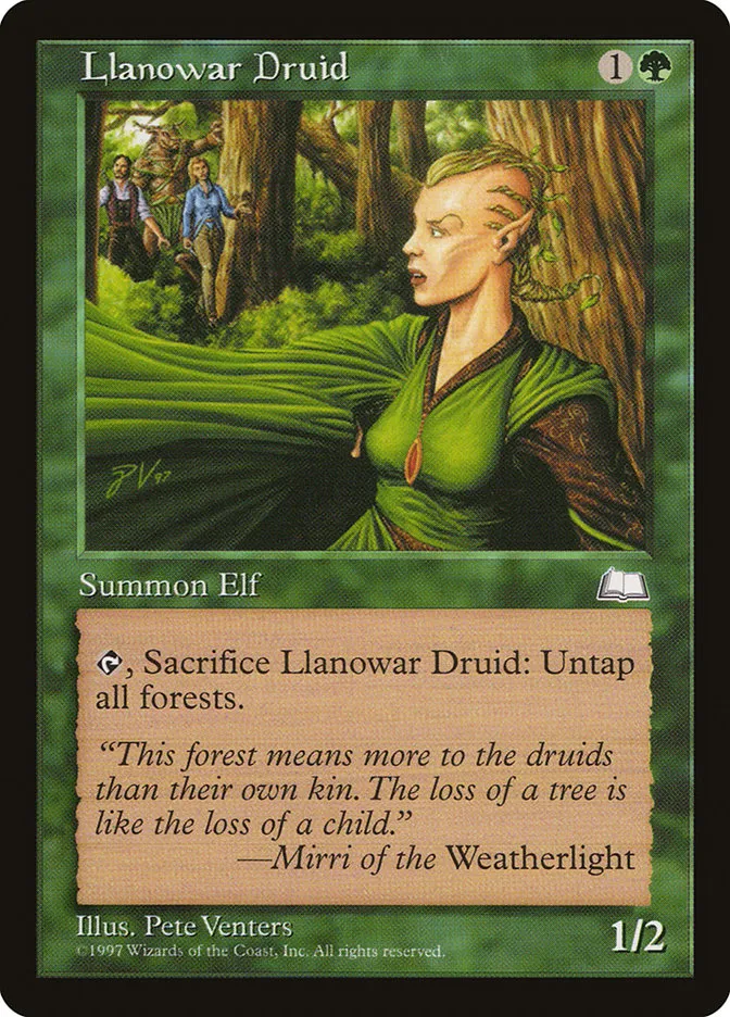 Llanowar Druid Front Face