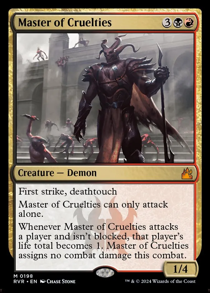 Master of Cruelties Front Face