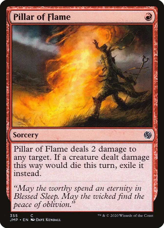 Pillar of Flame Front Face