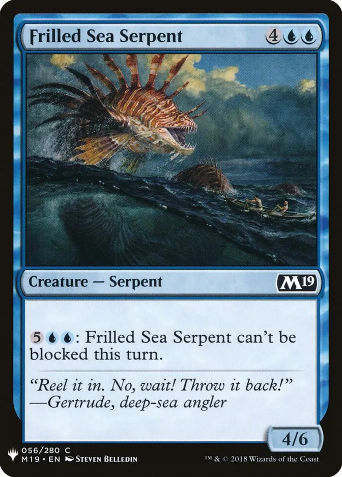 Frilled Sea Serpent Front Face