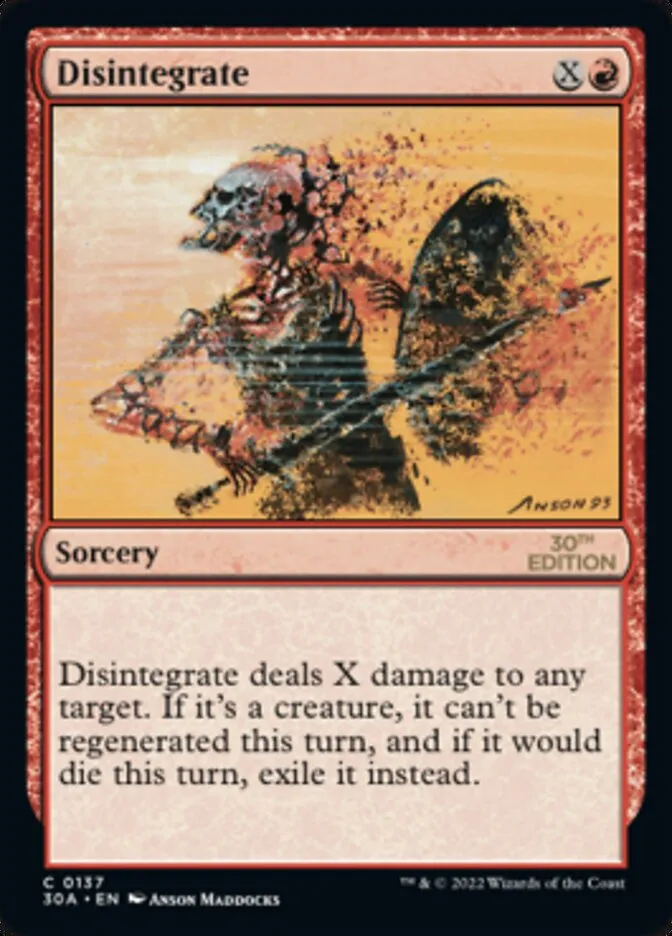 Disintegrate Front Face